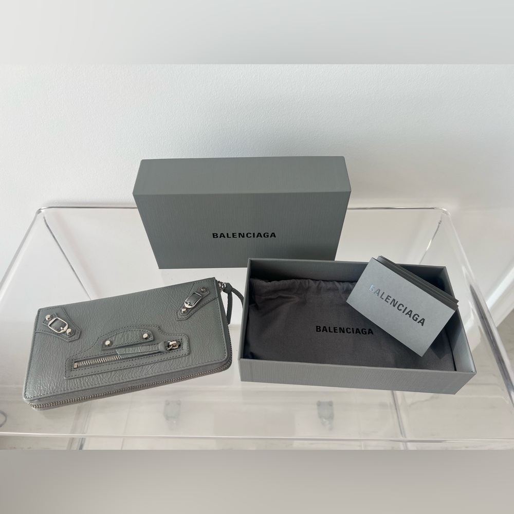 NWT NIB Balenciaga Leather City Wallet